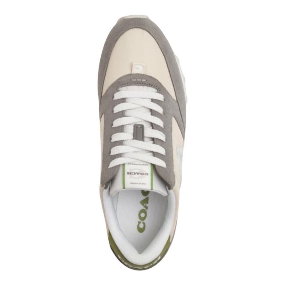 COACH Women's Runner "C" Lace Up Jogger Sneakers Beige Size 6 - Picture 3 of 4